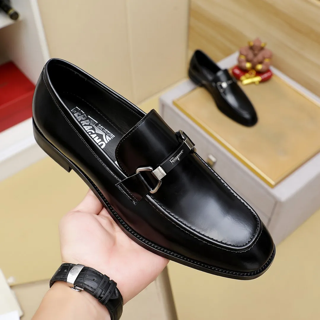 Men's shoes💰460🕷🕷[Ferragamo] Ferragamo's top men's business leather shoes💯Original copy of the official website, the upper is made of imported official website 1:1 material🍁Italian imported cowhide🇮🇹Imported cowhide lining. It’s definitely not made with ordinary craftsmanship, it’s the model used by celebrities! The factory’s craftsmanship is designed to create the most perfect shoes for trendy men! Colors available! Code number 38-44 (45.46 customized)......